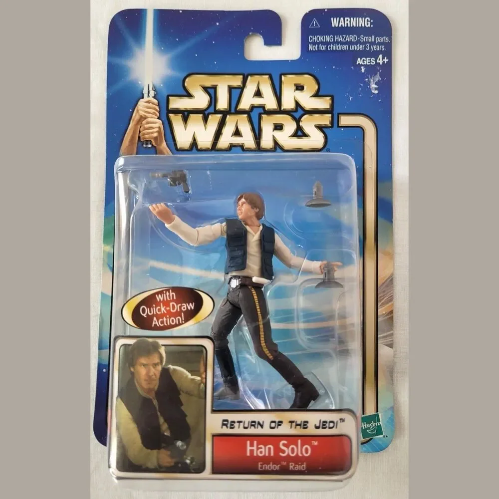 Star Wars Han Solo Endor Raid 2002 Hasbro Fig MOC